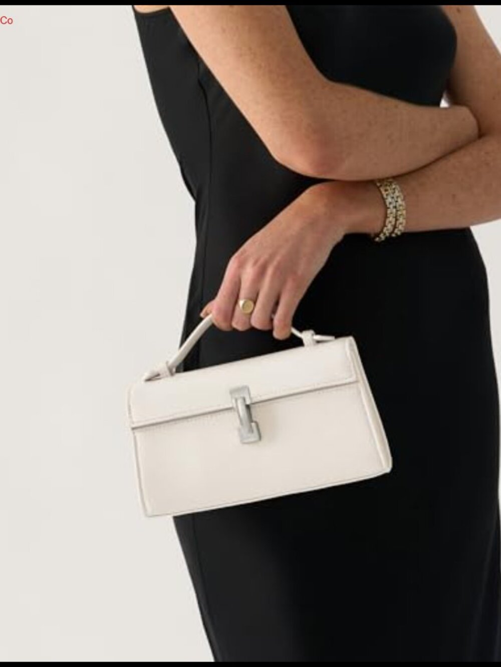 Vegan Leather Clutch Crossbody Bag Top Handle Evening Purse - Picture 5 of 6